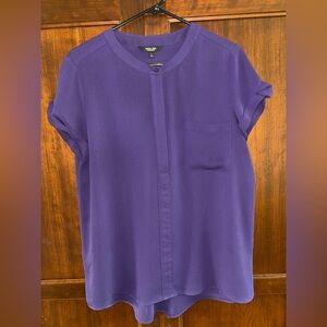 Simply VeraWang Top Blouse Shirt Short Sleeve